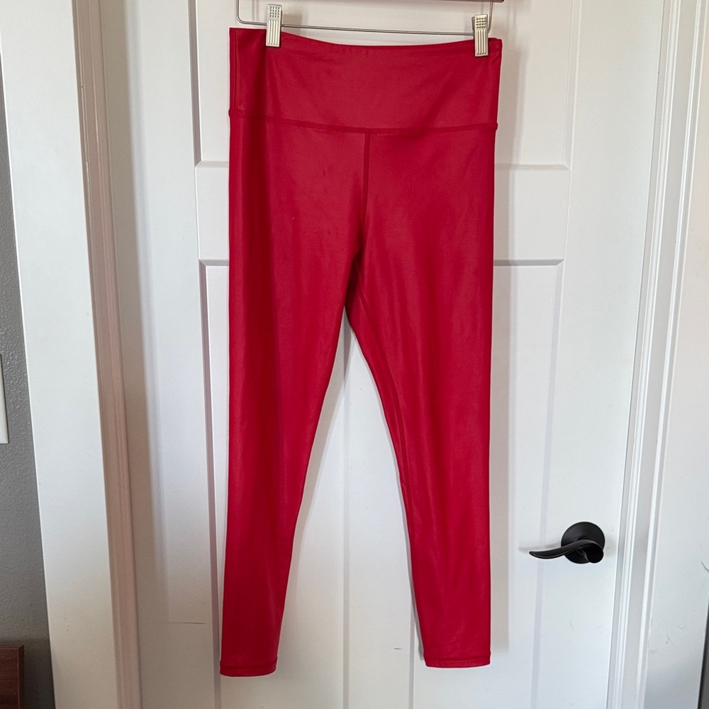 Zyia Red High-Waisted Leggings